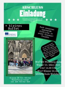 Erasmus Köln 2023 Einladung
